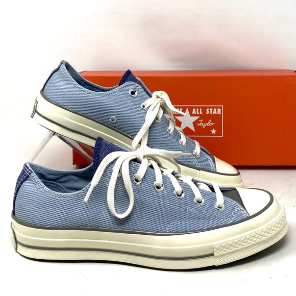 Converse Chuck 70 OX Shoes Low Top Women Size Sneakers Skate Canvas Blue A04510C - Picture 1 of 11